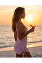 Deep Backless Mini Dress with Gathered Sides - 3