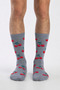 Men's 4-Pack Cotton Cherry Patterned Socks - 3