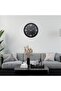 Black Modern 52 X 52 cm Wall Clock