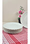 Işıl Porcelain 6-Piece Cake Plate Set - 2