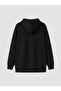Black Hooded Soft Touch Women's Zippered Sweatshirt - 3