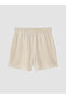 Trendlucky Women's Textured Shorts with Elastic Waist and Contrast - 3