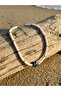 Natural Stone Necklace with Puka Shell & Lapis Lazuli Stone - 4