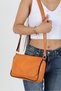 Genuine Leather Daily Crossbody and Shoulder Bag (100% Genuine Leather Orange Bag)