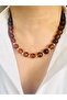 Steel Hoop Earring Design Necklace Set of 2 - 4