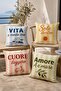 Spanish Texts Patterned 4-Piece Throw Pillow Cover Set - 2