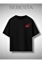 Pizza Home Printed Premium Oversize T-Shirt