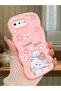 iPhone 7 Plus Compatible Case Camera Protector Pink Silicone Couple Phone Case Cat Pattern