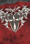 Affliction Shield Sword Gothic Y2K Red Washed Unisex T-Shirt - 3