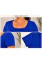 Women's Plus Size Casual Blouse - Square Neck Short Sleeve Blouse - 4