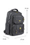 İmperteks Waterproof Fabric Medium Size Multi-Compartment Laptop, School, Sports, Travel Backpack Black-Yellow 903 - 2