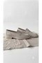 Women's Stone Color Suede Loafer Moccasin Daily Comfortable Classic Shoes