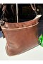 Genuine Leather Handmade 3-Compartment Women's Shoulder Bag - 3