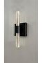 Galaxy Led Black Case Metal Luminous Acrylic Body Modern Wall Sconce - Single Piece - 2