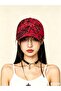 Unisex Red Graffiti Pattern Baseball Cap Adjustable Streetwear Hip Hop Sports Hat - 6