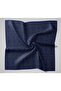 Cotton Polyester Soft Scarf Navy Blue Geometric Patterned Non-Slip Buckle 90X90 - 5