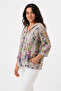 Women's 4/3 Capri Sleeve Hooded Italian Style Zippered Cotton Thin Fabric Jacket - 3