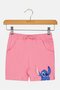 Toddlers Girl Lilo And Stitch Basic Shorts, Pink - 2