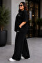 Plus Size 100% Cotton Oversize Double Set Comfortable Fit Wide Leg Women's Set - 2