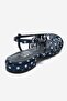 Liss Navy Blue White Polka Dot Women's Sandals - 5