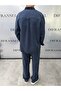 Tencel Cotton Navy Blue Double Set - 3