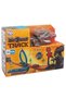 Dinosaur Crossing Play Set 17 Piece Ramp Race Track and Dinosaur Launch Game Track Set with Cars - 3
