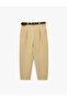 Carrot Cut Pants with Belt Detail and Ankle-Length Pockets - 5