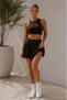 High Waist Shorts Skirted Sports Set - 2