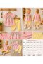 100% Cotton Linen Fabric Daisy Patterned Baby Girl Tunic & Half-Leggings - Top and Bottom Two-Piece Set - 8
