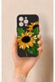 حافظة سيليكون بنمط زهرة الشمس متوافقة مع هاتف iPhone 13 Pro Max