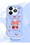 Tecno Spark 10 Pro Compatible Case Camera Protector Blue Silicone Couple Phone Case Strawberry Pattern - 2