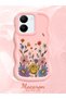 Vivo Y36 5g Compatible Case Camera Protector Pink Silicone Couple Phone Case Floral Pattern - 2