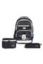 Rlx-1920 Set of 3 Children's Primary School Bag with Pen Holder and Lunch Bag Backpack Black