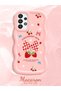 Samsung Galaxy A33 5g Compatible Case Camera Protective Pink Silicone Couple Phone Case Strawberry Pattern - 2
