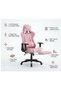 Gaming Chair, Gaming Chair for Adults Computer Chair with Footrest, Heavy Duty 400 lbs Headrest, Height and Backrest Adjustable pink color - 3