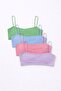 Women's Colorful 4-Piece Strapless Non-Padded Bralette Training Bra - 2