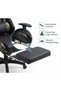 Gaming Chair Computer Chair, Flannelette Fabric Game Chair with Head Pillow and Waist Pillow, Ergonomic Computer Chair with Footrest - 5