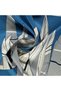 Milano Women's Sailing Patterned Tivil Silk Scarf Blue 90X90 - 2