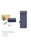 Full Body Massage Mat 3603 with Shiatsu Neck Massage Pillow, Heat Therapy, 10 Vibration Motors - 5