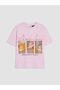Lcw Kids Pink Crew Neck Printed Girls' T-Shirt - 3