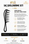 4-Piece Hair Styling Set Volume Comb Wave Comb Wax Comb Red One Spider Hair Wax - 4