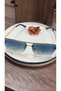Unisex Gold Metal Frame Blue Gradient Glass Square Sunglasses Uv400 - 3