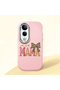 Vivo V50 Lite 4G/5G Compatible Shock-Absorbing Camera Protected Pink Silicone Case