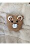 Girl's Straw Crossbody Bag with Teddy Bear Figure |   Mini Summer Shoulder Bag