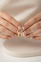 Yellow Color Shiny Hoop Earrings Women's Bijouterie Jewelry Accessory Stylish and Modern Design - 4