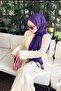 Double-Sided Silk Shawl Dark Purple - 2