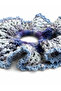 Lavender Handmade Knitted Scrunchie Hair Clip |   Large Size Hair Clip with Bead Detail - 2