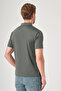 Khaki Polo Collar Short Sleeve Relaxed Fit Flexible Non-Fraying Collar Technology T-Shirt 1011260176 - 5