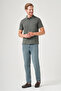 Khaki Polo Collar Short Sleeve Relaxed Fit Flexible Non-Fraying Collar Technology T-Shirt 1011260176 - 2
