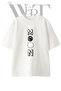 Moon_1 Design Printed Unisex White Oversize T-Shirt